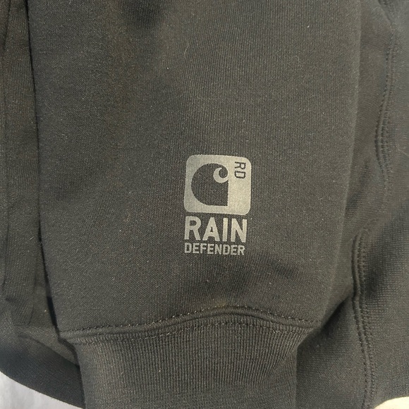 Carhartt Rain Defender 2XLT Black Zip Up Hoodie - Picture 4 of 4